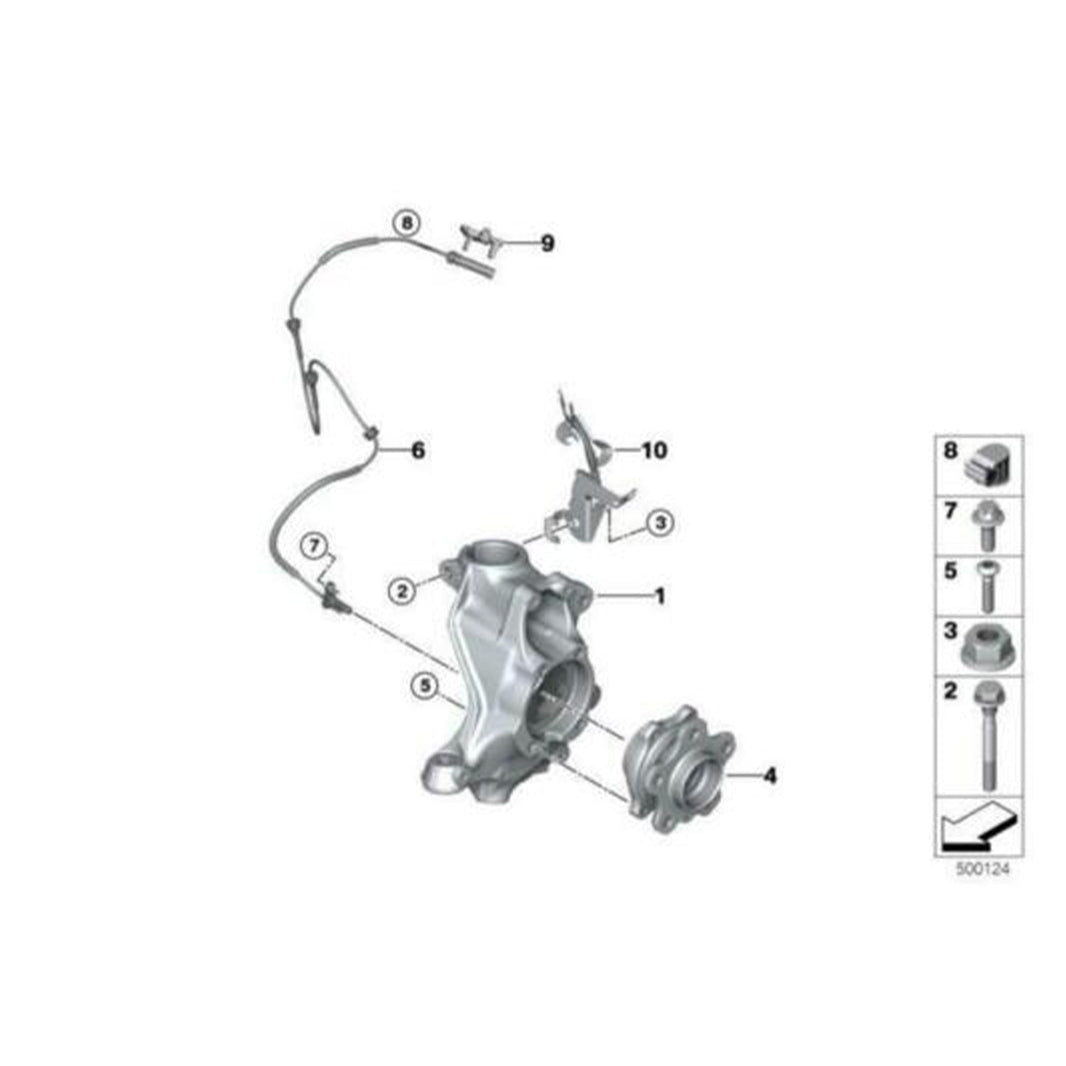 Genuine BMW G Series Wheel Speed Sensor 34521544002