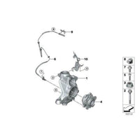 Genuine BMW G Series Wheel Speed Sensor 34521544002