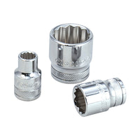 BOXO 1/2" 12PT Socket - Sizes 10mm to 24mm