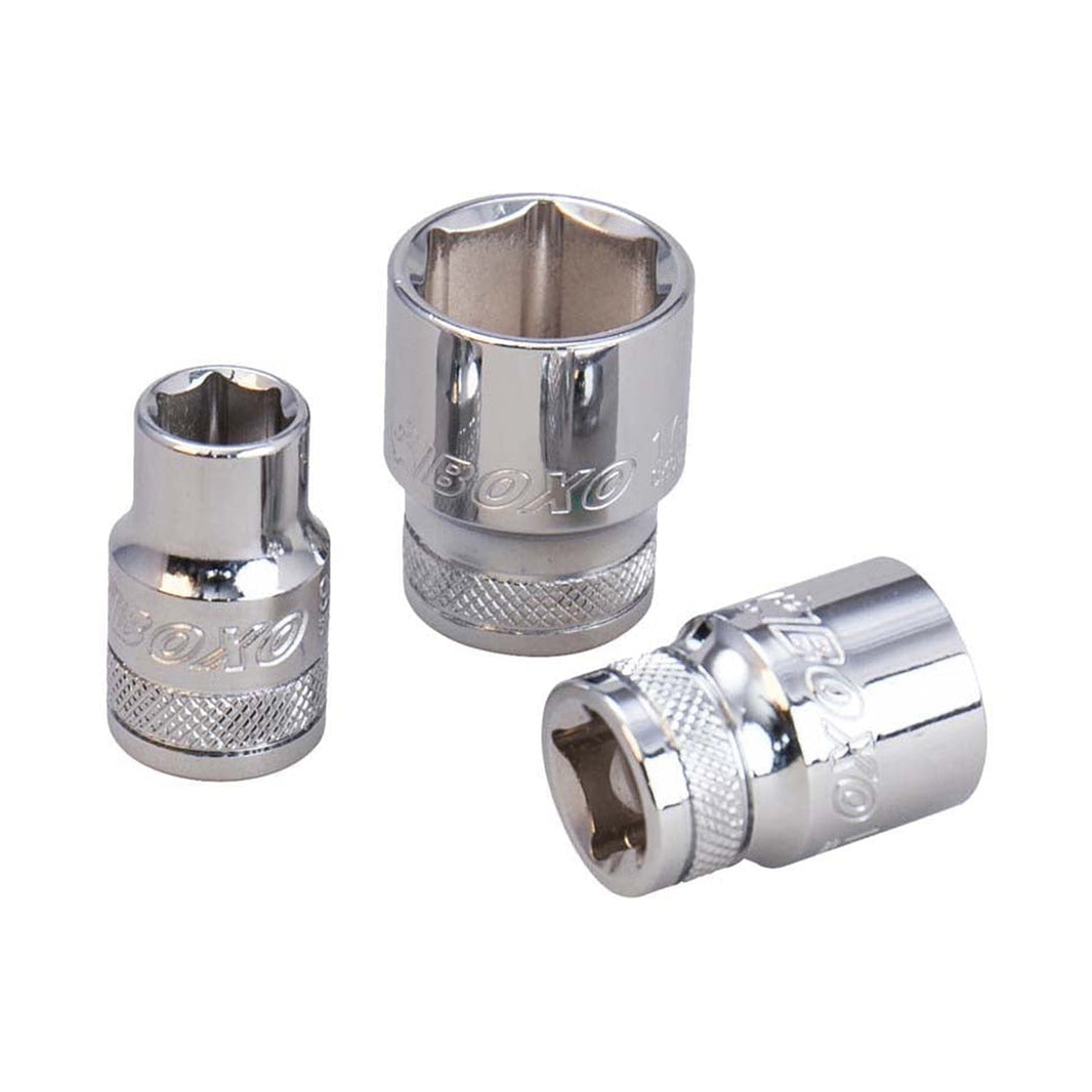 BOXO 1/2" 6PT Socket - Sizes 10mm to 32mm