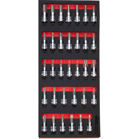 BOXO 33Pc Master 3/8" Bit Socket Set