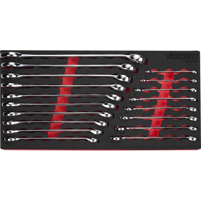 BOXO 18Pc Combination Spanner Set (6mm to 24mm)