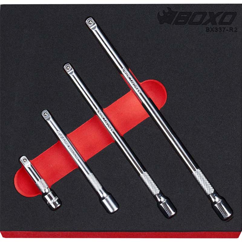 BOXO 4Pc 1/4" Extension Set