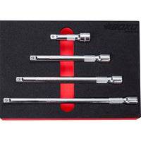 BOXO 4Pc 3/8" Extension Set