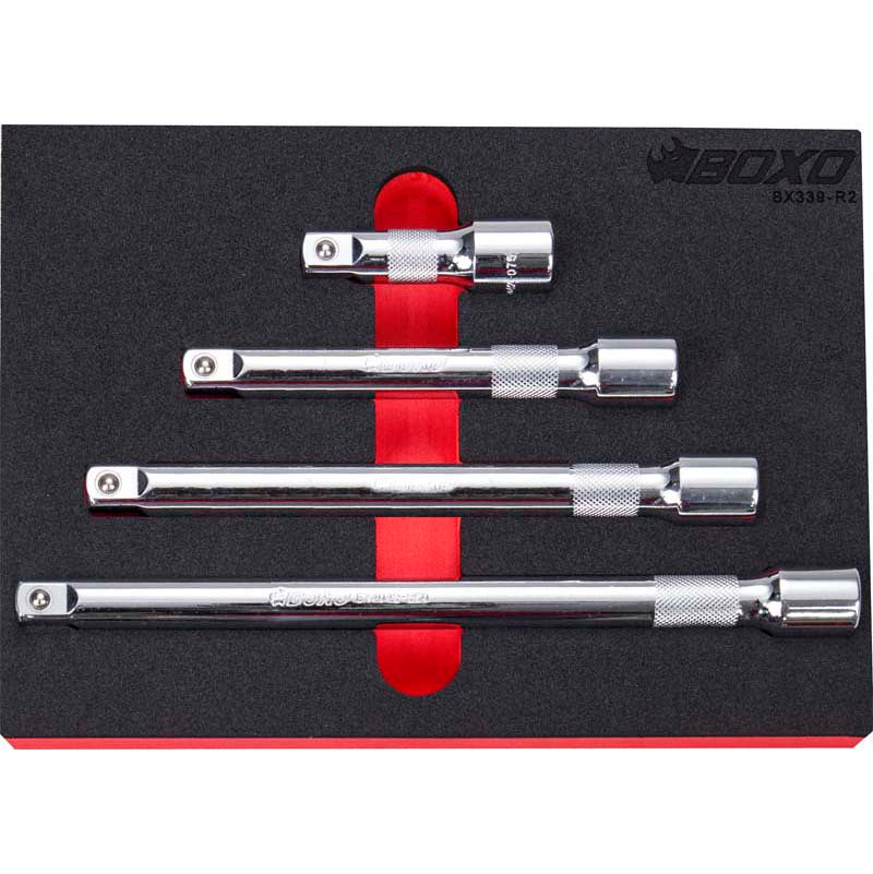 BOXO 4Pc 1/2" Extension Set