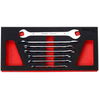 BOXO 7Pc Ultra Thin Double Open-End Spanner Set (6mm to 19mm)