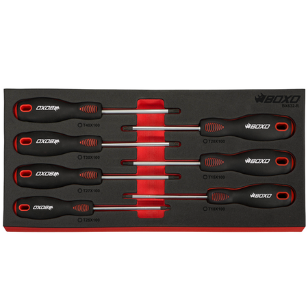 BOXO 7 Pc Torx Screwdriver Set In EVA Foam