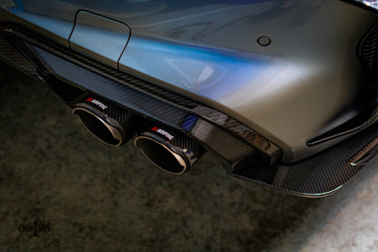 Akrapovic Style BMW F90 F91 F92 F93 M5 M8 Carbon and stainless Tips