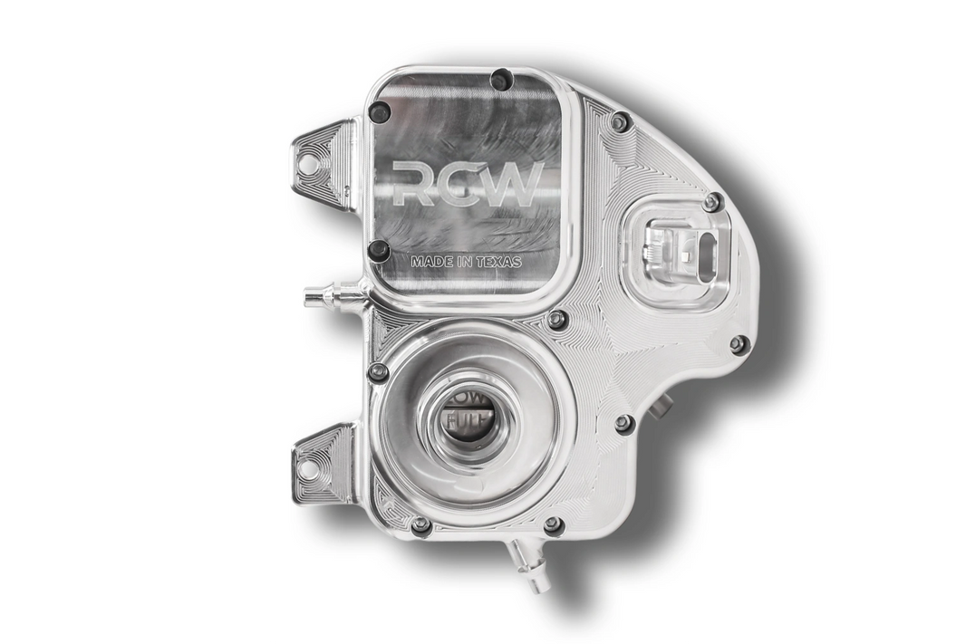 RCW S63TU4 Billet Coolant Reservoir, BMW – F90 M5 & F91/F92/F93 M8 – 17137889450