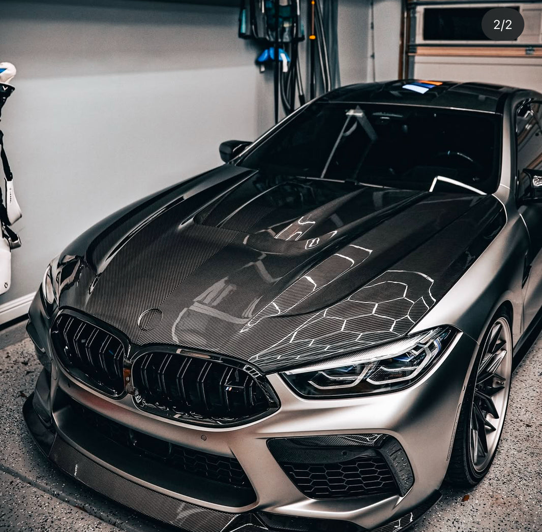 BMW Carbon hood double layered in and out dry Carbon Fibre M8 F91 F92 F92 G14 G15 G16 840d 840i M850i