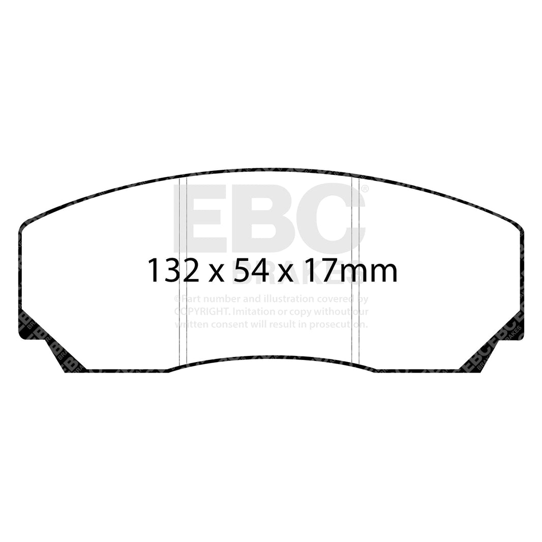 EBC Bluestuff Apollo-4 300/330/355mm Big Brake Kit Replacement Brake Pads DP5002NDX