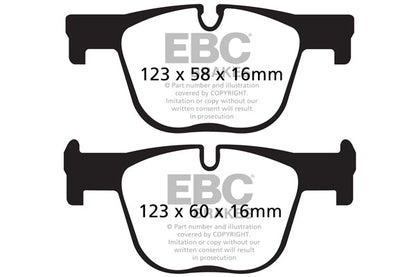 EBC Bluestuff Rear Brake Pads For BMW F30/F32 BMW 335i, 340i, 435i & 440i (330mm Discs) DP52131NDX