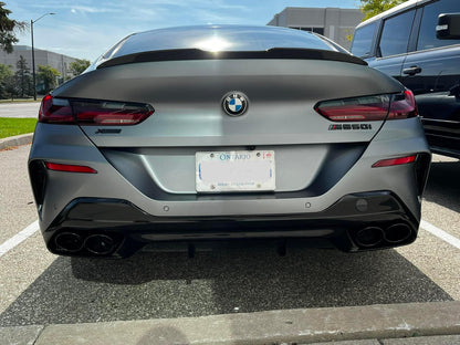 BMW Akrapovic Styled exhaust system for M850i 840i 840d G14 G15 G16  stainless with Carbon Tips