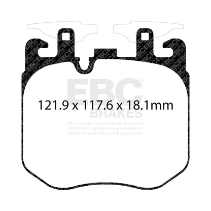 EBC BMW G Series Yellowstuff Front Brake Pads (G20/G22/G30/G32/G42/G01 & more)