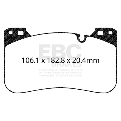 EBC Redstuff Front Brake Pads For BMW F90 M5 & F92 M8 (3000 Series Sport Set DP32331C)