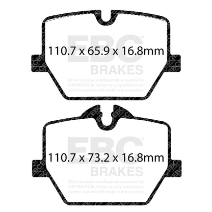 EBC Toyota Supra GR RP-1 Full Race Rear Brake Pads (A90)