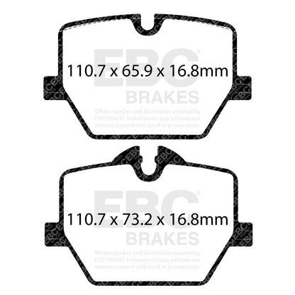 EBC Toyota Supra GR Greenstuff Rear Brake Pads (A90)