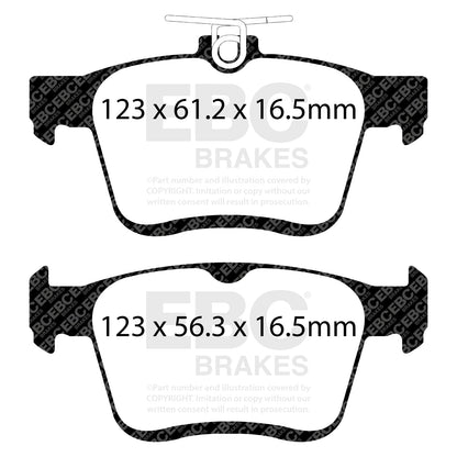 EBC Volkswagen Golf GTI Greenstuff Rear Brake Pads DP22153 (Mk7)