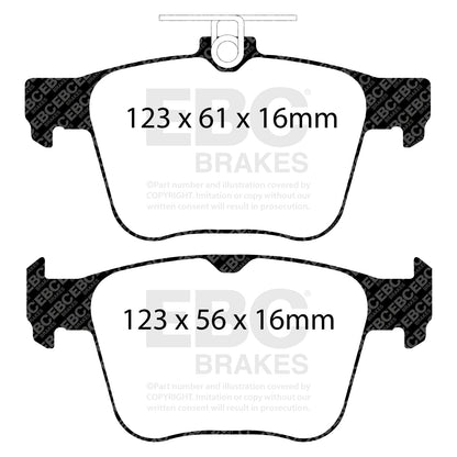 EBC Volkswagen Golf R Bluestuff Rear Brake Pads DP52173NDX (Mk7)