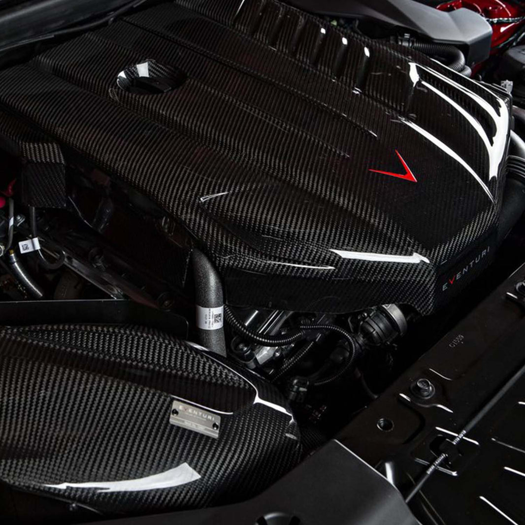 Eventuri Toyota Supra B58 Engine Cover In Black Carbon Fibre (A90)
