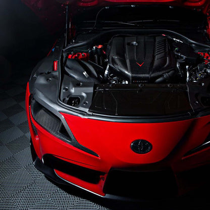 Eventuri Toyota Supra Headlamp Race Intake Duct In Black Carbon Fibre (A90)