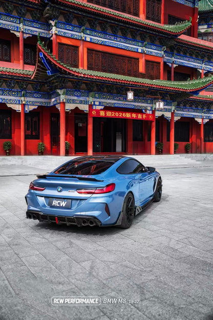 DRY CARBON FIBER FULL LEGNTH HIGH KICK STYLE REAR SPOILER FOR G15 F92 BMW M8 / M850I / 840I / 840d