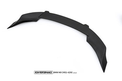 DRY CARBON FIBER FULL LEGNTH HIGH KICK STYLE REAR SPOILER FOR G15 F92 BMW M8 / M850I / 840I / 840d