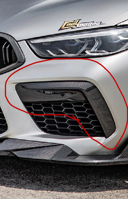 BMW M8 F91 F92 F93 large front bumper inserts
