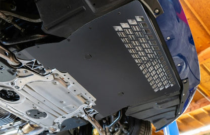 BMW M8 F91 F92 F93 oil cooler under carriage cover