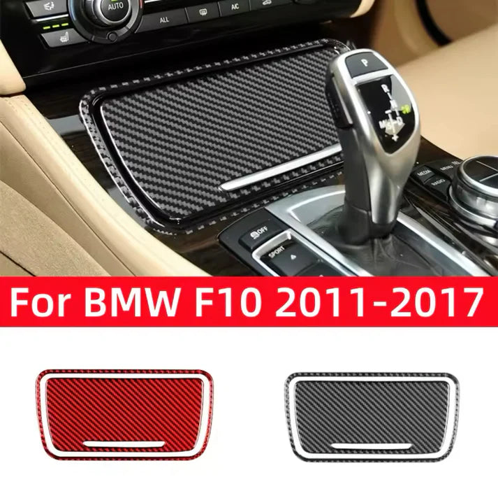 ABS Plastic Carbon Fiber Style Console Cover for F10 5 Series 2011-2017