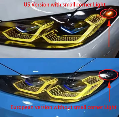 BMW M3 M4 G80 G81 G82 G83 DRL’s Yellow, Dual colour and RGB