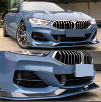 BMW Carbon front bumper canard trims 4 pieces G14 G15 G16 840d 840i M850i 8 series pre LCI