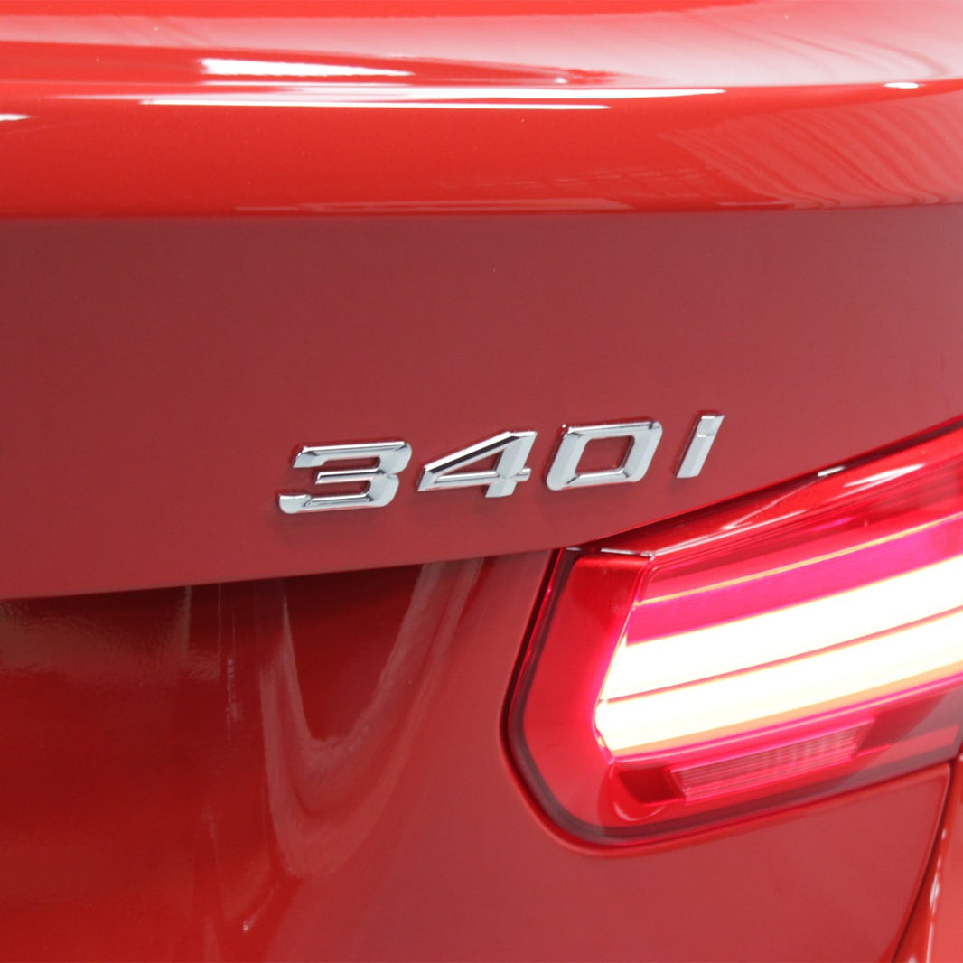 Genuine BMW 340i Replacement Badge In Silver (F30/F31/F34)