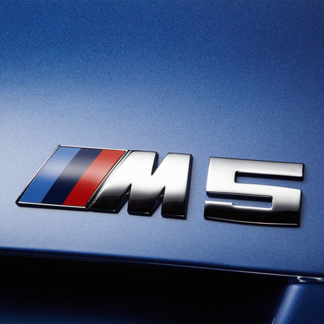 Genuine BMW M5 Replacement Badge In Silver (F10)