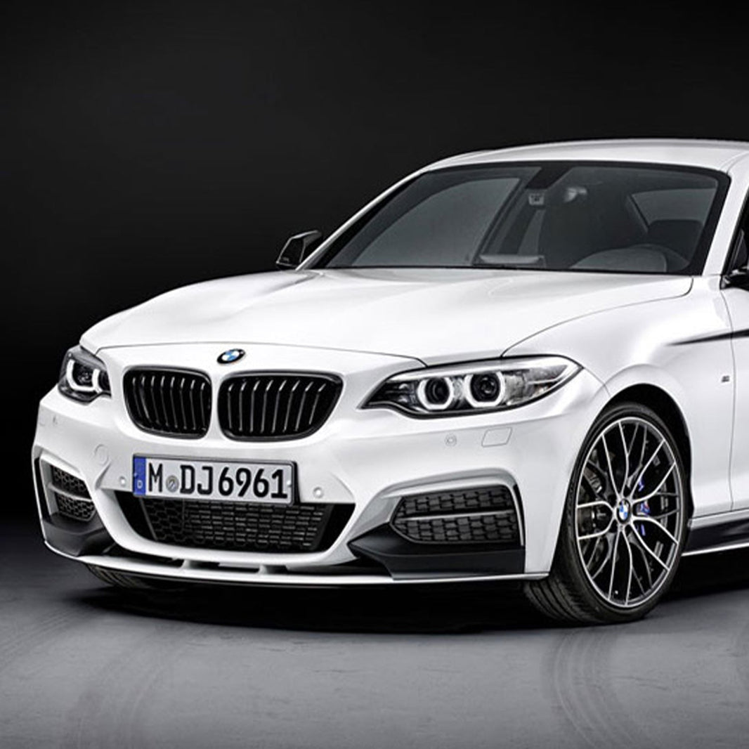 Genuine BMW F22 & F23 2 Series M Performance Front Splitter In Matte Black (M235i & M240i)