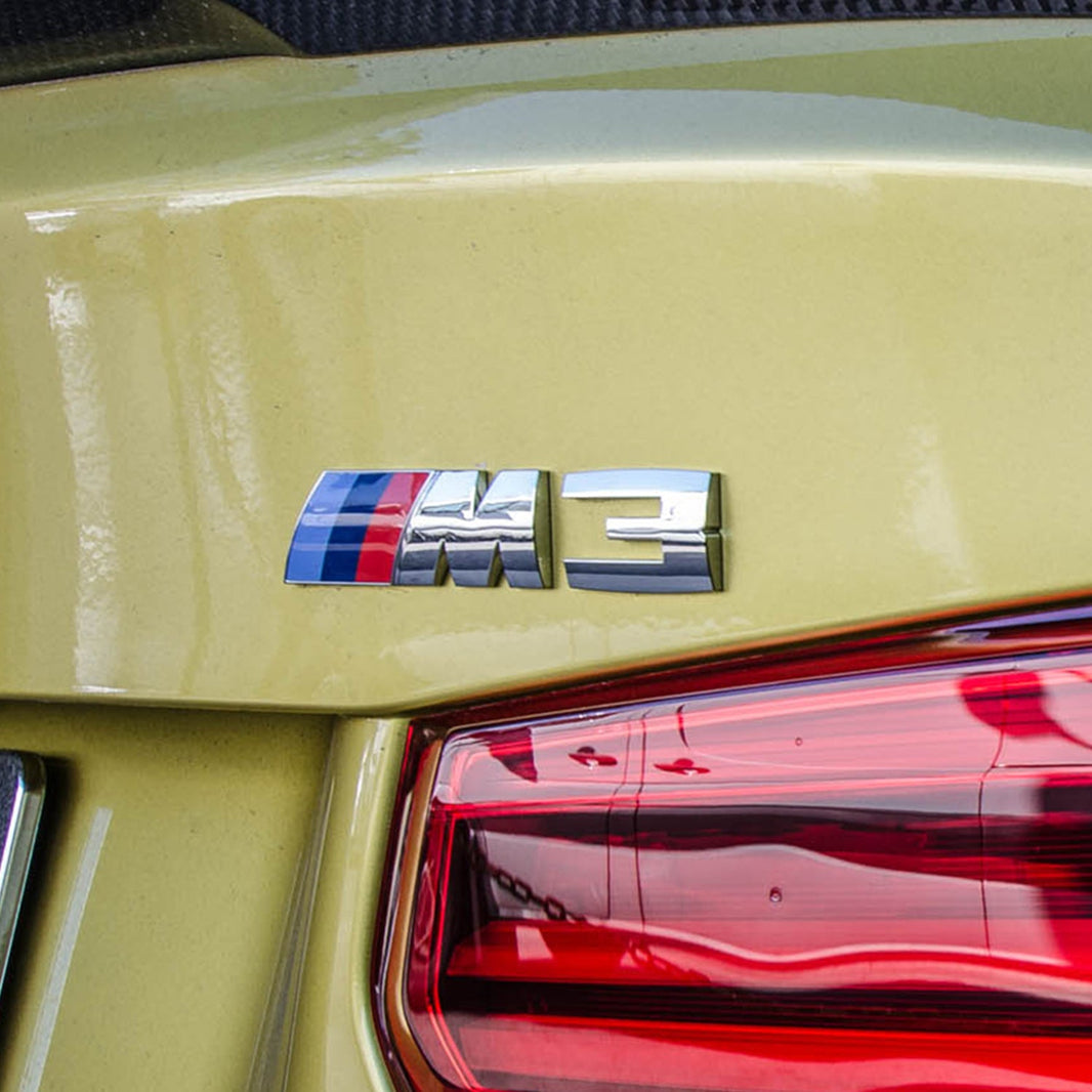 Genuine BMW M3 Replacement Badge In Silver (F80)