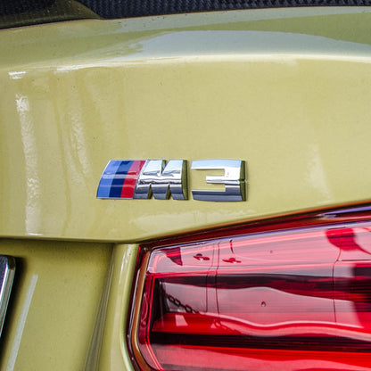 Genuine BMW M3 Replacement Badge In Silver (F80)