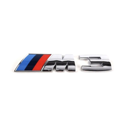 Genuine BMW M3 Replacement Badge In Silver (F80)