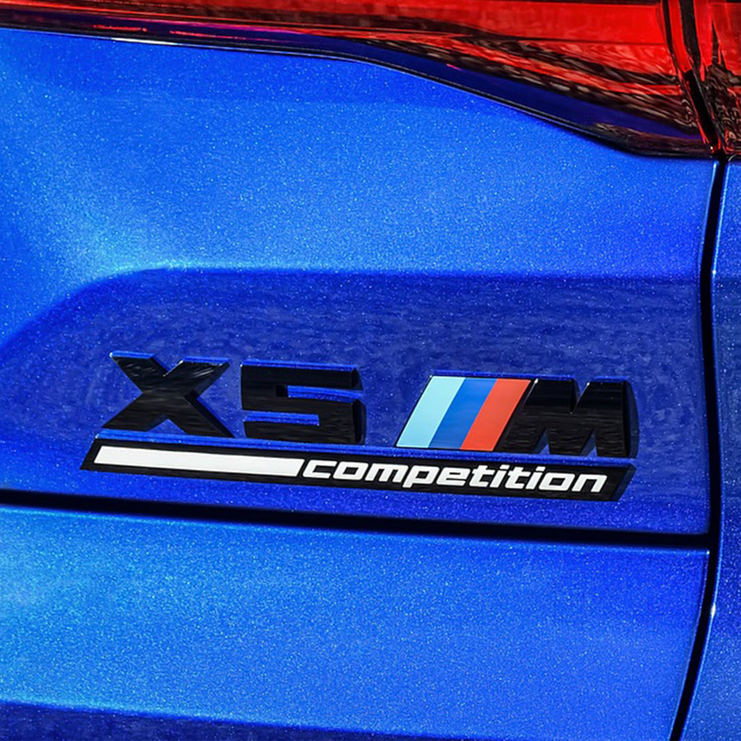 Genuine BMW F95 X5M Competition M Performance Rear Badge In Gloss Black