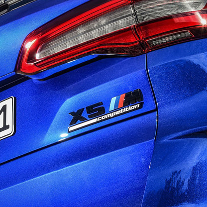 Genuine BMW F95 X5M Competition M Performance Rear Badge In Gloss Black