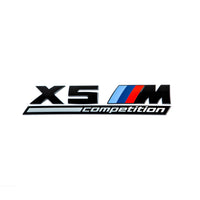 Genuine BMW F95 X5M Competition M Performance Rear Badge In Gloss Black