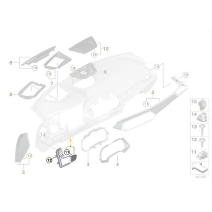 Genuine BMW F95 X5M, G05 X5, F96 X6M & G06 X6 Pre-LCI M Performance Carbon Fibre Air Vent Trim