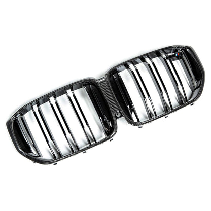Genuine BMW F95 X5M M Performance Front Grille In Carbon Fibre & Gloss Black