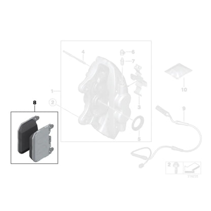 Genuine BMW OEM Front Brake Pads For F Series M Lites (1/2/3/4 Series)