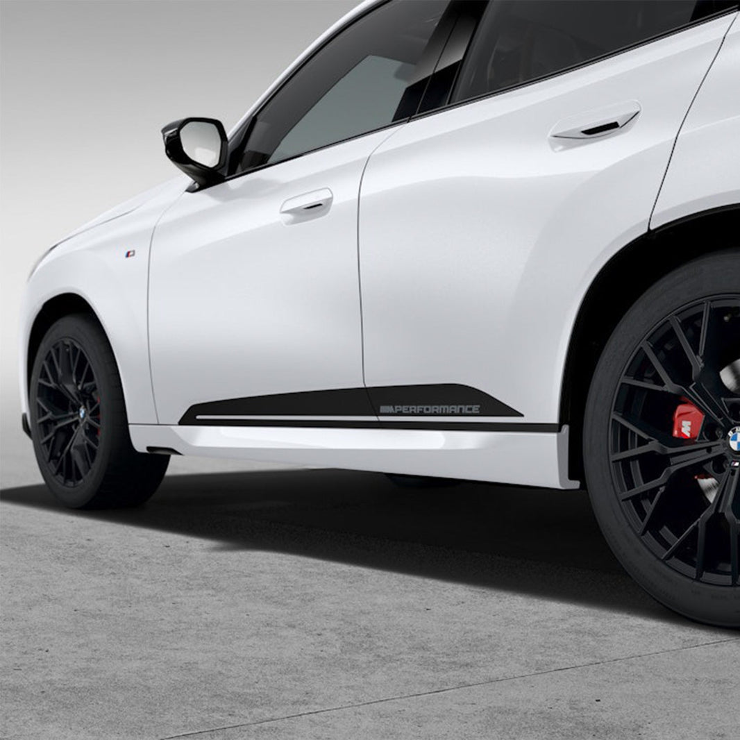 Genuine BMW G45 X3 M Performance Side Decals In Frozen Black