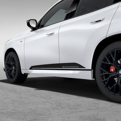 Genuine BMW G45 X3 M Performance Side Decals In Frozen Black