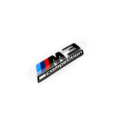 Genuine BMW M3 Competition LCI Rear Badge In Gloss Black (G80/G81)