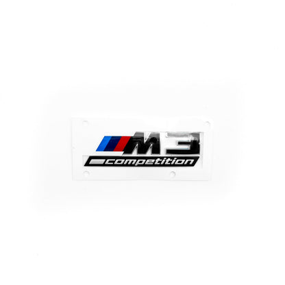 Genuine BMW M3 Competition LCI Rear Badge In Gloss Black (G80/G81)