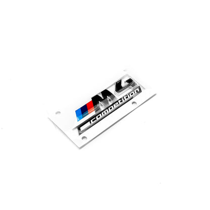 Genuine BMW M4 Competition LCI Rear Badge In Gloss Black (G82/G83)
