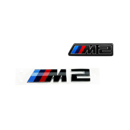 Genuine BMW G87 M2 LCI Front & Rear Badges In Gloss Black